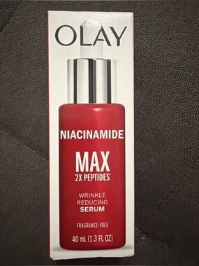 OLAY Niacinamide Max Serum 2X Peptides Wrinkle Reducer 1.3 oz NEW Sealed